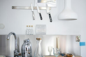 Table clock "QlockTwo Touch" (silver)
