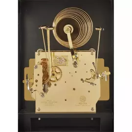 Каминные часы "Comitti Queen Anne in Chinoiserie Tiger Artwork" черные