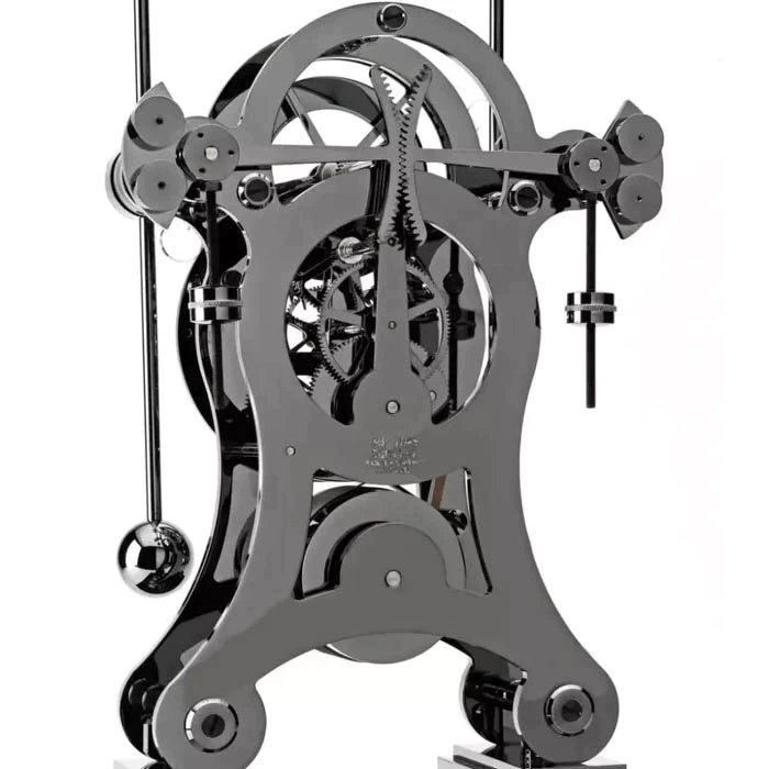 Desktop clock "Comitti The Navigator" Black Chrome