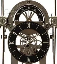 Desktop clock "Comitti The Navigator" Black Chrome