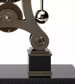 Desktop clock "Comitti The Navigator" Black Chrome