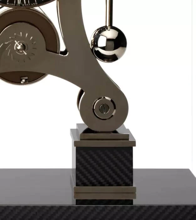 Desktop clock "Comitti The Navigator" Black Chrome
