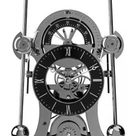 Desktop clock "Comitti The Navigator" Black Chrome