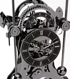 Desktop clock "Comitti The Navigator" Black Chrome