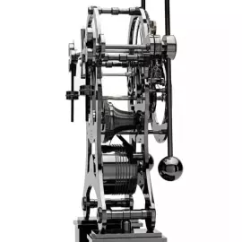 Desktop clock "Comitti The Navigator" Black Chrome