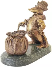 Скульптура бронзовая "Денежный крот (цеховик)"