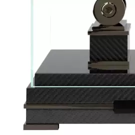 Desktop clock "Comitti The Navigator" Black Chrome