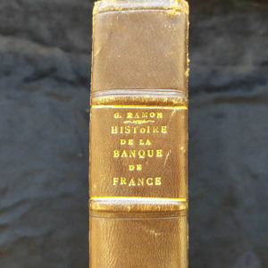 Книга «Histoire de la Banque de France» с автографом Габриэль Рамона