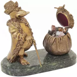 Скульптура бронзовая "Денежный крот (цеховик)"