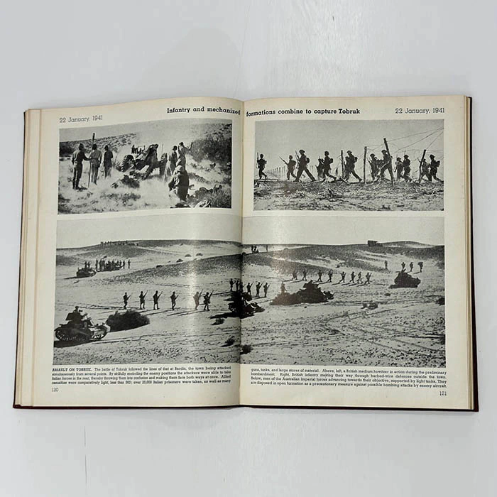 The book "The Second World War in photographs" in English, London, 1946