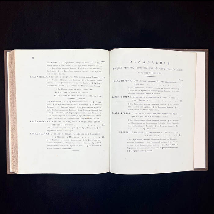 Книга «Конволют учреждений министерств и полиции», Сперанский М.М., 1811 г.