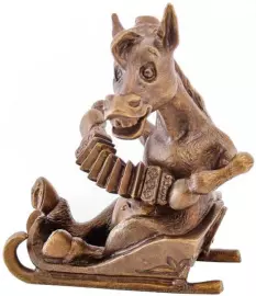 Статуэтка бронзовая "Лошадь" из серии "Восточный календарь"
