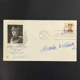 Конверт с автографом Александра Керенского