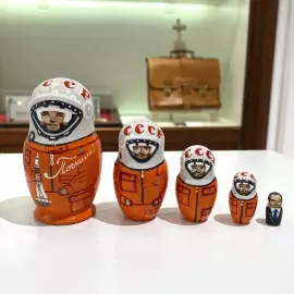 Matryoshka dolls, stylized to the theme of space