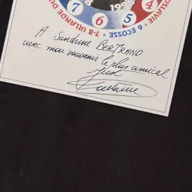 Открытка с автографом Жюста Фонтена
