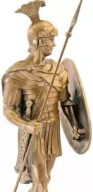 Скульптура бронзовая "Римский воин"