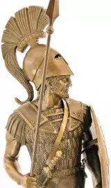 Скульптура бронзовая "Спартанский воин"