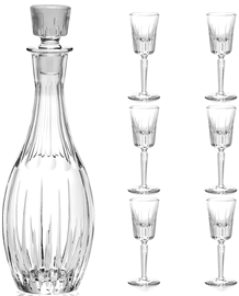 A set for strong drinks made of crystal "Breeze" for 6 people