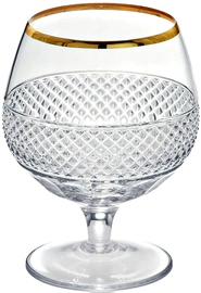 Peterhof crystal cognac set for 2 persons