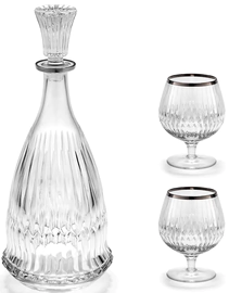 Barcelona Crystal cognac set for 2 persons