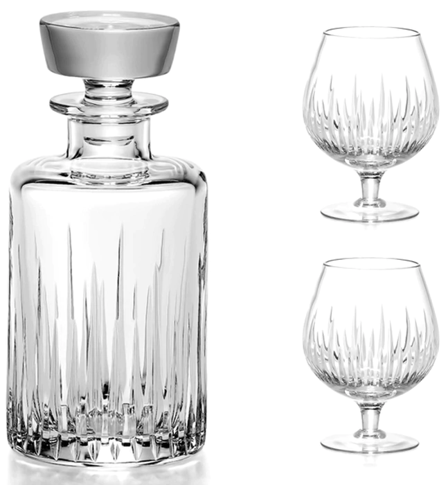A set for strong drinks made of crystal "Breeze" for 2 persons