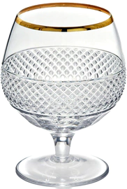Set of Peterhof cognac crystal glasses for 2 persons