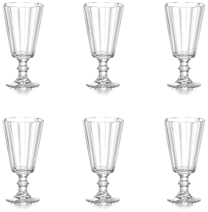 Set of tall crystal glasses "Maltsovsky"