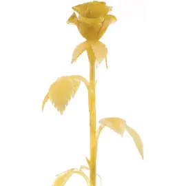 Цветок из янтаря "Роза" большая