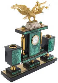 Письменный набор "Державный" из малахита, Златоуст Письменный набор "Державный" из малахита, Златоуст