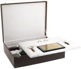 Письменный набор "Державный" из малахита, Златоуст Письменный набор "Державный" из малахита, Златоуст