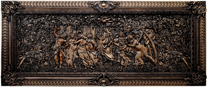 Linden panel "Botticelli's Spring"