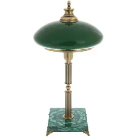 Лампа настольная из малахита "Кремлёвская" Лампа настольная из малахита "Кремлёвская"