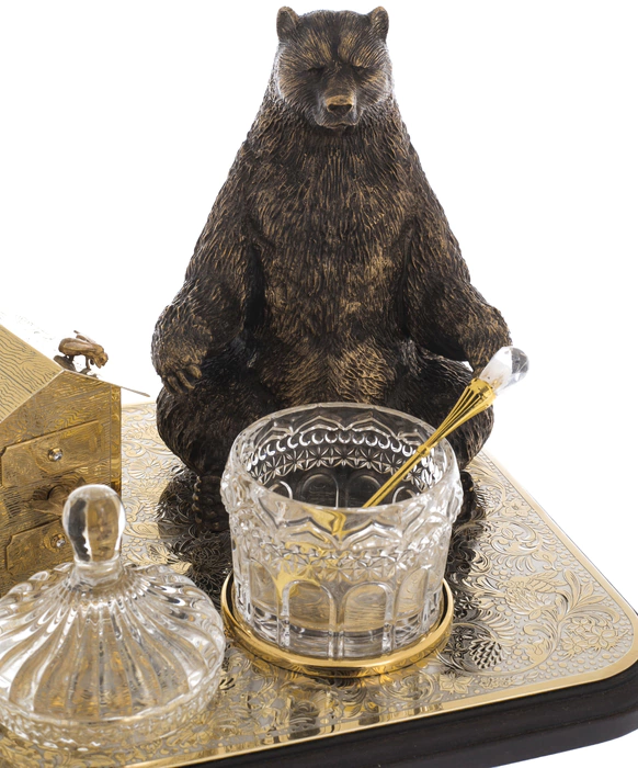 Honey bowl "Honey lover" Zlatoust