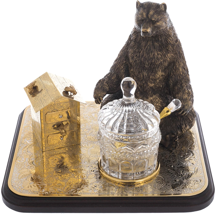 Honey bowl "Honey lover" Zlatoust