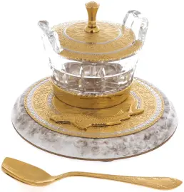 Икорница с крышкой "Кадка" Златоуст Икорница с крышкой "Кадка" Златоуст