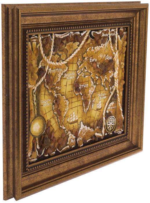 Amber panel "World Map"