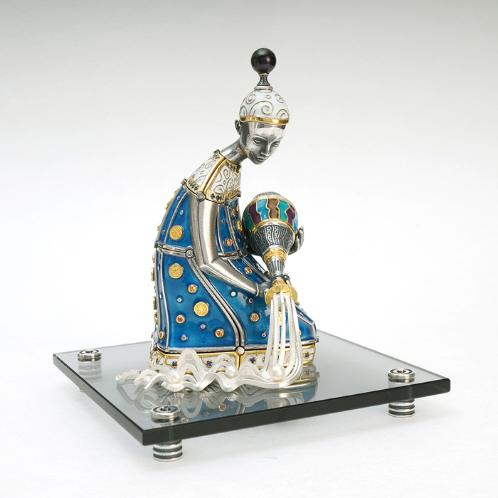 Souvenir made of silver - zodiac sign "Aquarius"