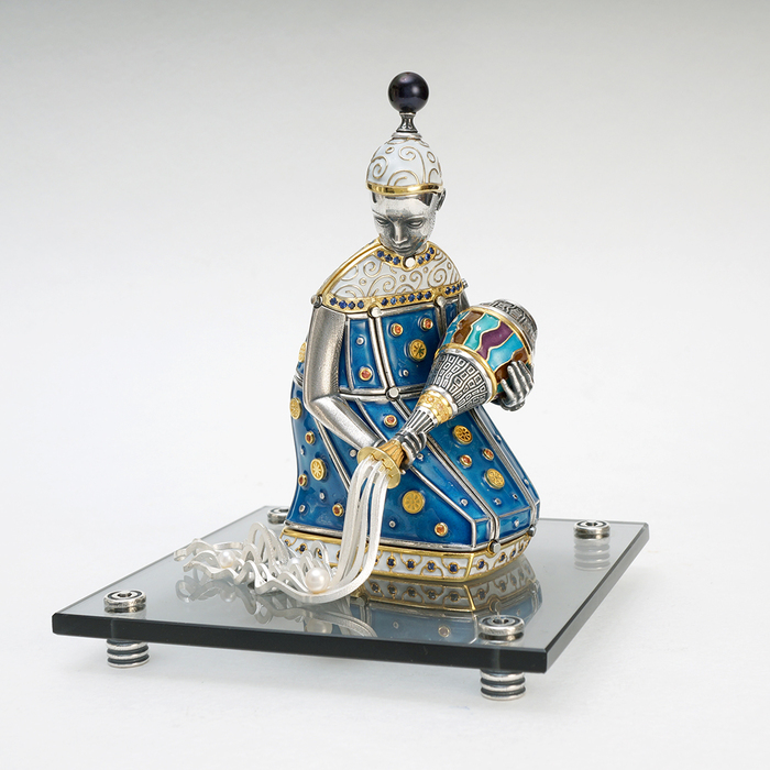 Souvenir made of silver - zodiac sign "Aquarius"