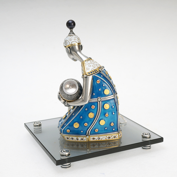 Souvenir made of silver - zodiac sign "Aquarius"