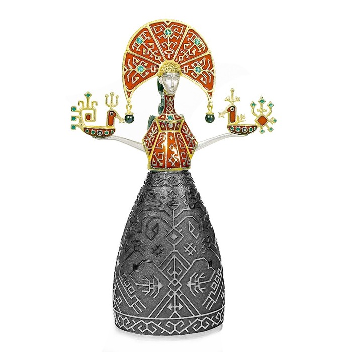 Сувенир из серебра - знак зодиака "Дева"