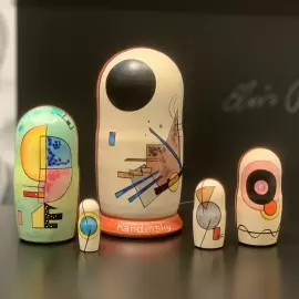 Matryoshka doll for 5 seats "Vasily Kandinsky" (19 cm)
