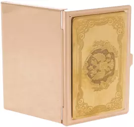 Business card holder "Coat of Arms of Russia" electroplating, Zlatoust