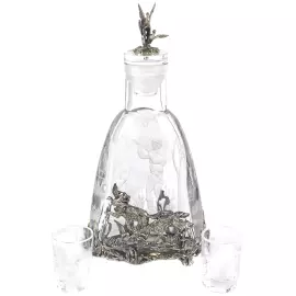 Хрустальный водочный набор "Царские трофеи" на 2 персоны