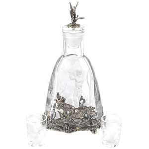 Хрустальный водочный набор "Царские трофеи" на 2 персоны