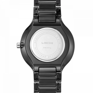 Lincor Black Quartz Wrist Watch