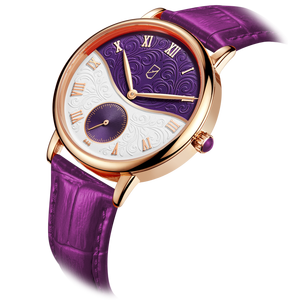 Wrist Quartz watch UCHZ lilac-white