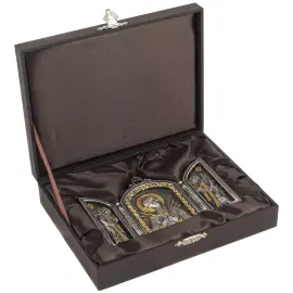 Икона-складень "Семистрельная икона Божьей матери"