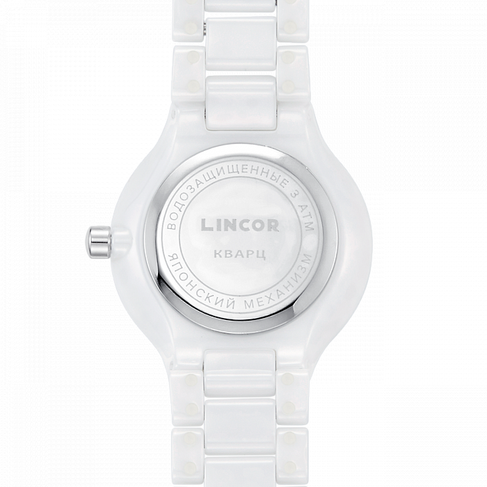 Lincor White Quartz Wrist Watch