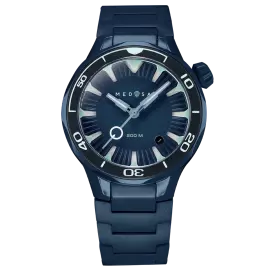 Automatic wristwatch Lincor "Medusa Cold" blue