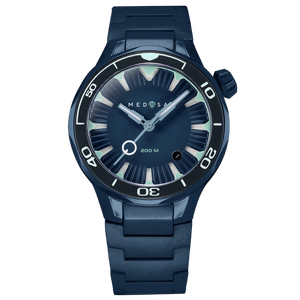 Automatic wristwatch Lincor "Medusa Cold" blue